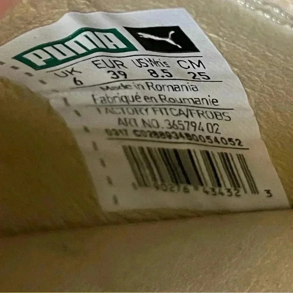 FENTY PUMA Women's 8.5 The Bow Creeper Sandals Cream Leather Lace Up Flatform - Picture 15 of 16